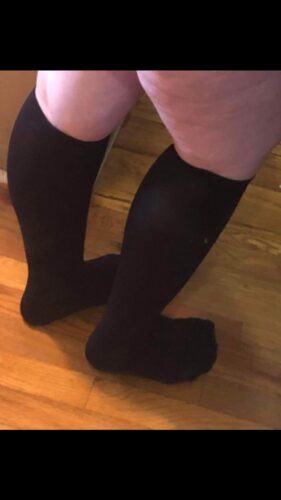 20-30 mmHg Women Knee High Closed Toe Compression Socks photo review