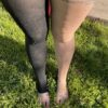15-20 mmHg Men Thigh High Footless Compression Socks