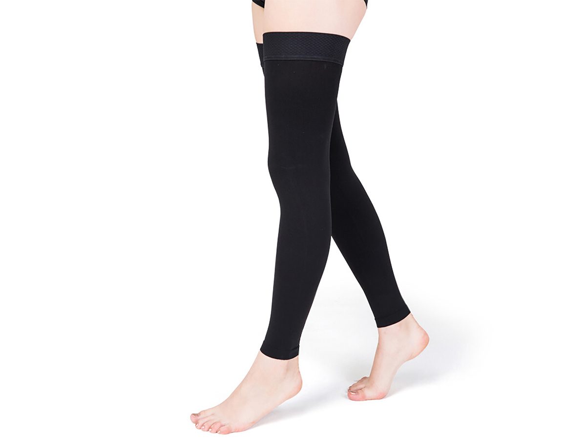 15-21mmHg Plus Size Medical Compression Thigh High Footless