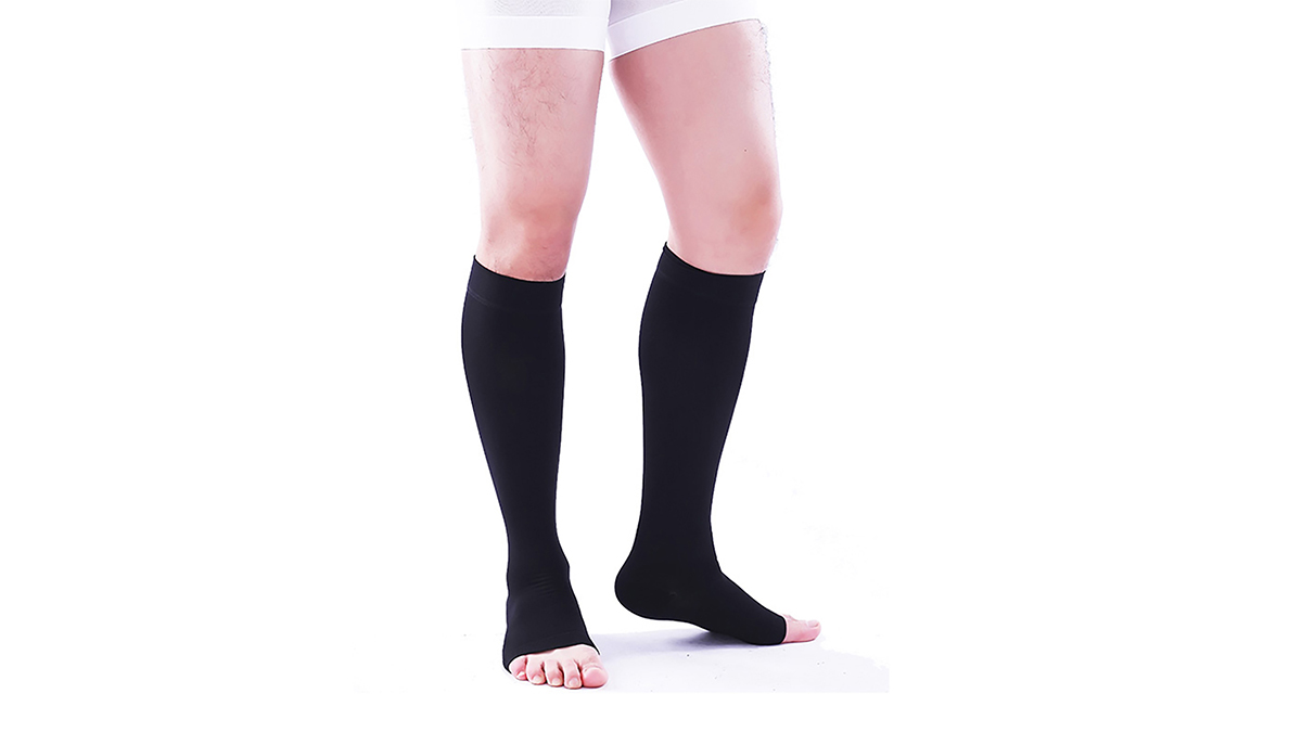 Soft Opaque | Calf High Compression Stockings | Open Toe | 15-20 mmHg