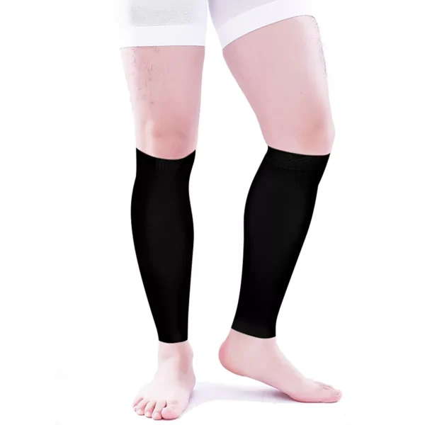 Varcoh ® 15-20 mmHg Men Calf Sleeve Compression Socks Black
