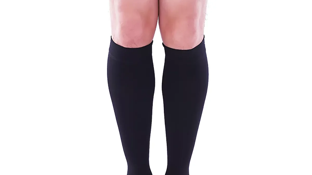 8-15 mmHg Men Thigh High Footless Compression Socks – Varcoh