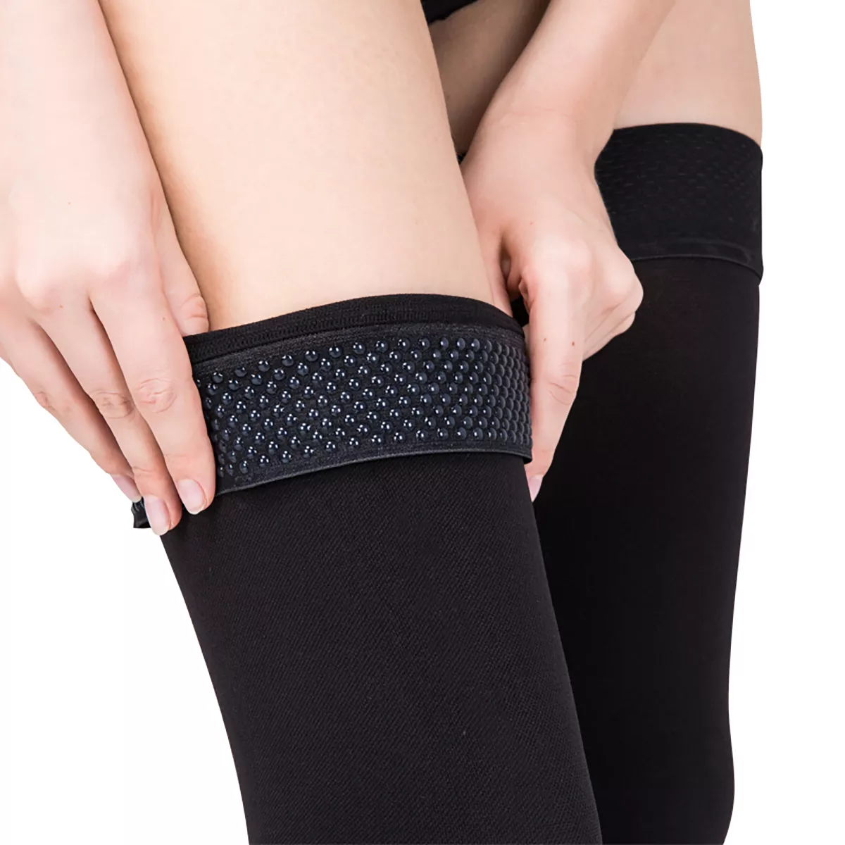 20-30 mmHg Women Thigh High Footless Compression Socks – Varcoh ® Compression  Socks
