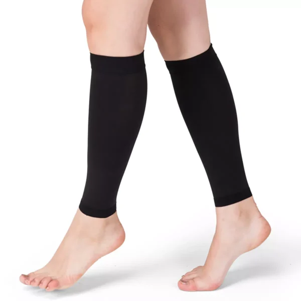 Varcoh ® 15-20 mmHg Women Calf Sleeve Compression Socks Black
