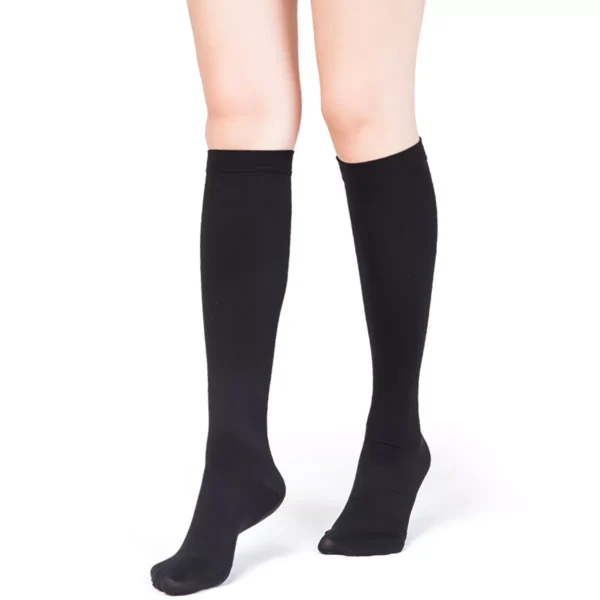 Varcoh ® 20-30 mmHg Women Knee High Closed Toe Compression Socks Black