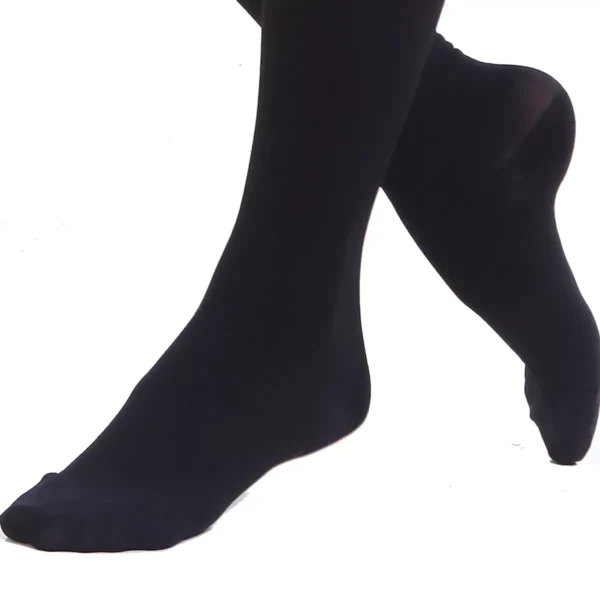 Varcoh ® 15-20 mmHg Men Thigh High Closed Toe Compression Socks Black