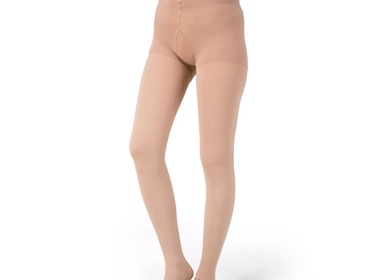 MGANG Compression Pantyhose, Closed Toe, Waist High Compression Stockings  Opaque, 15-20 mmHg Medical Pantyhose, Firm Support Hose for Unisex, Edema, Varicose  Veins, Swelling, Nursing, Beige Medium Medium 15-20mmhg Beige Closed-toe